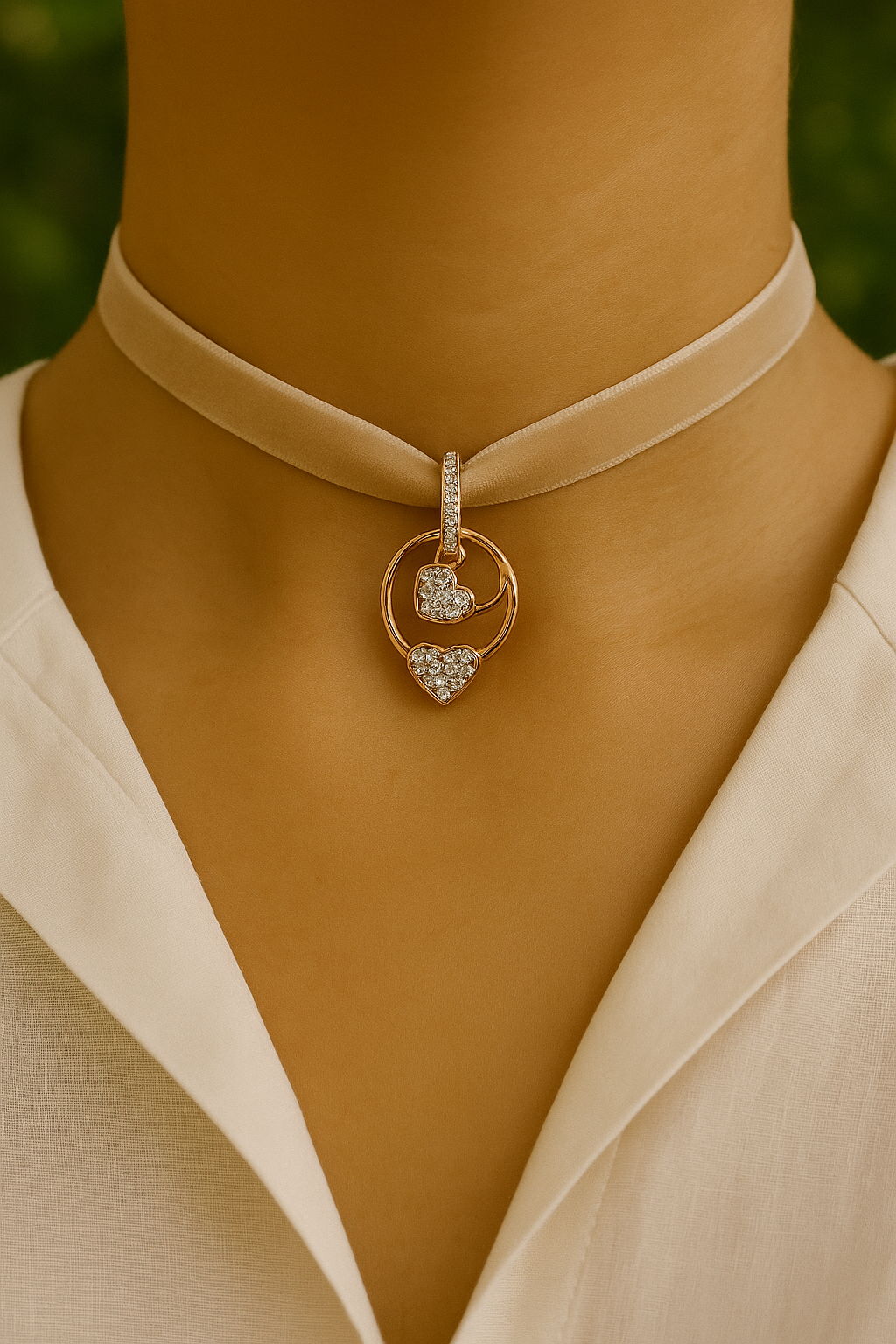 Colgante Doble Corazón