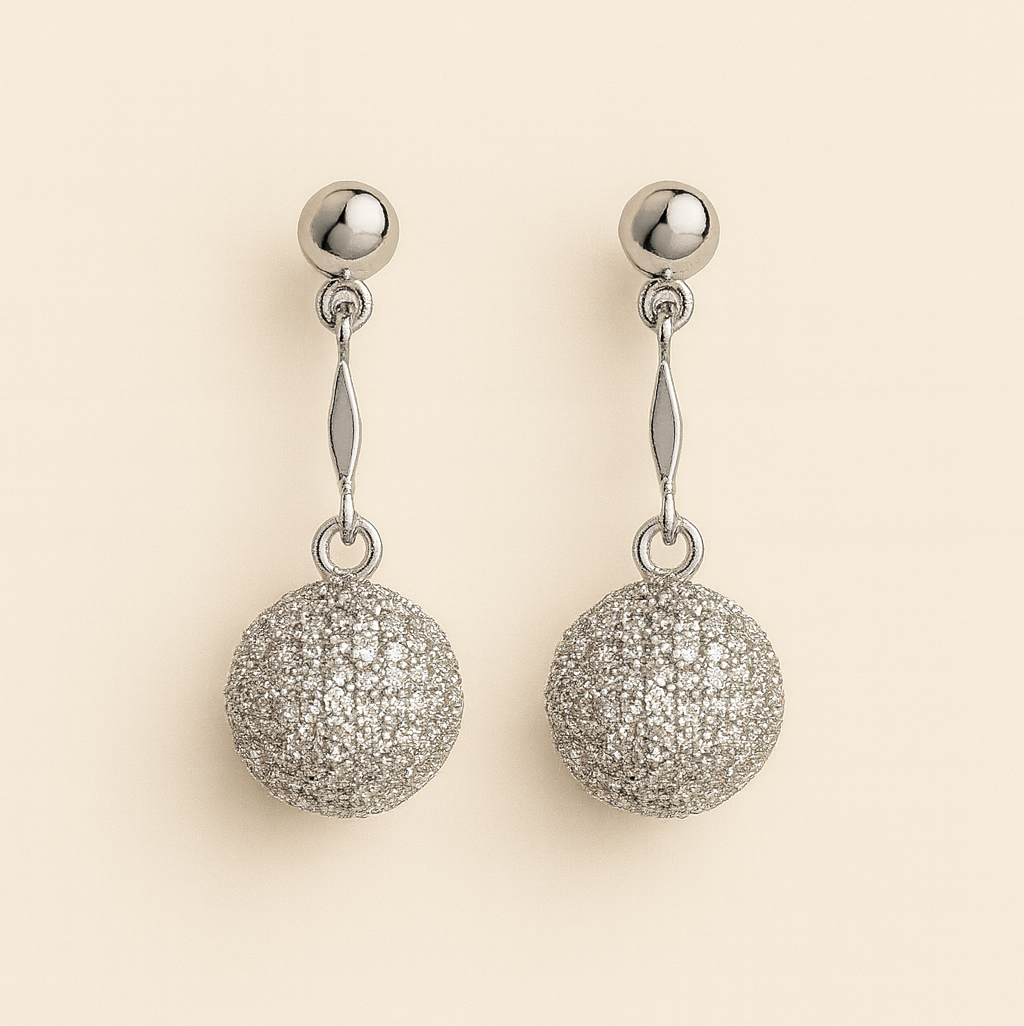 Pendientes Esfera con Circonitas