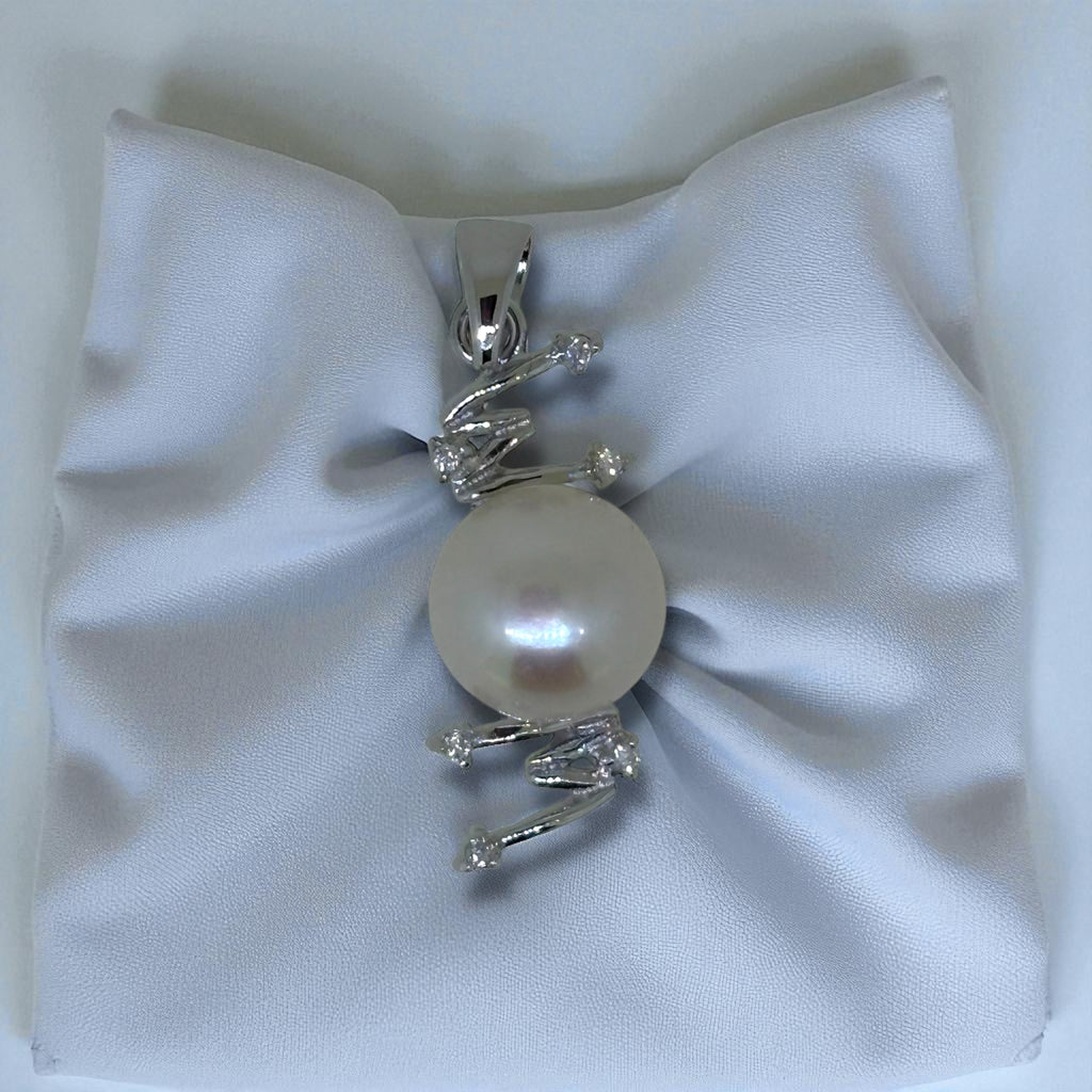 Colgante Perla con Destellos