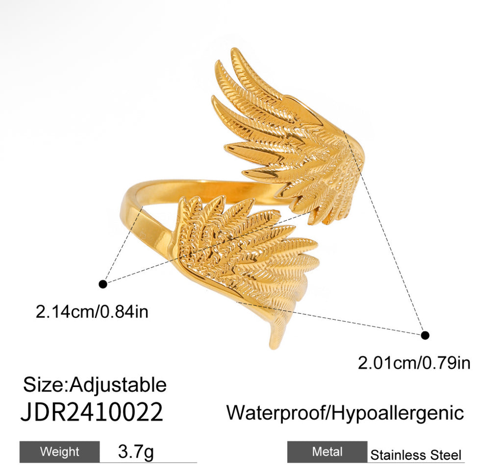 Anillo Alas Doradas