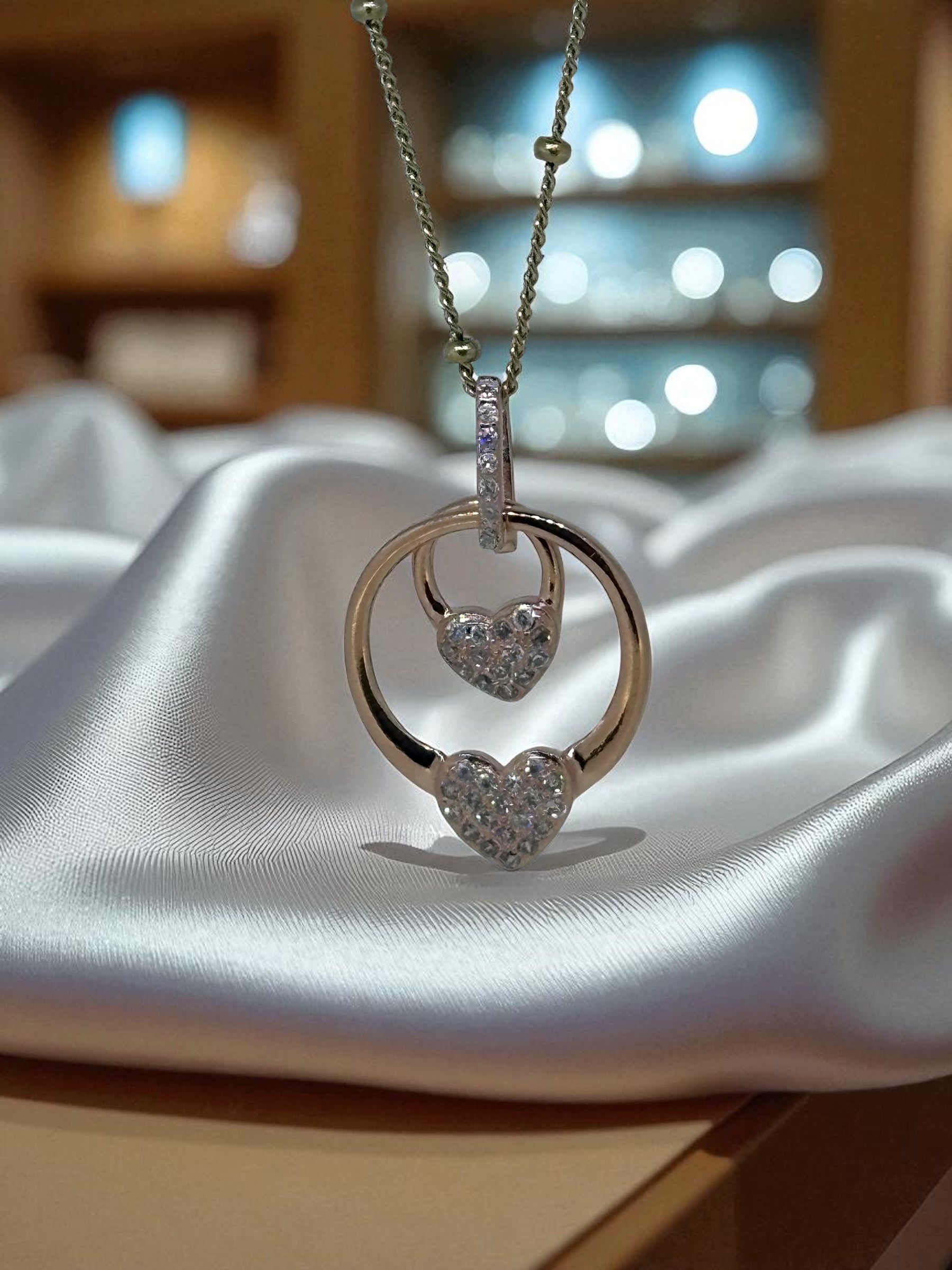 Colgante Doble Corazón