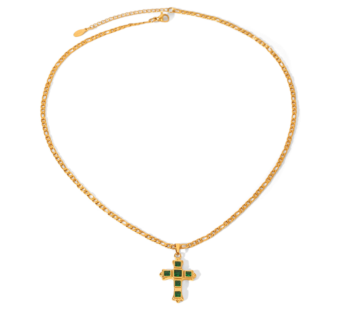 Collar Green Cross