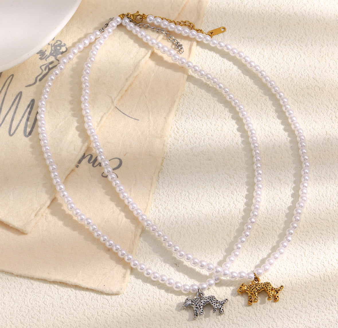 Collar Silver Feline