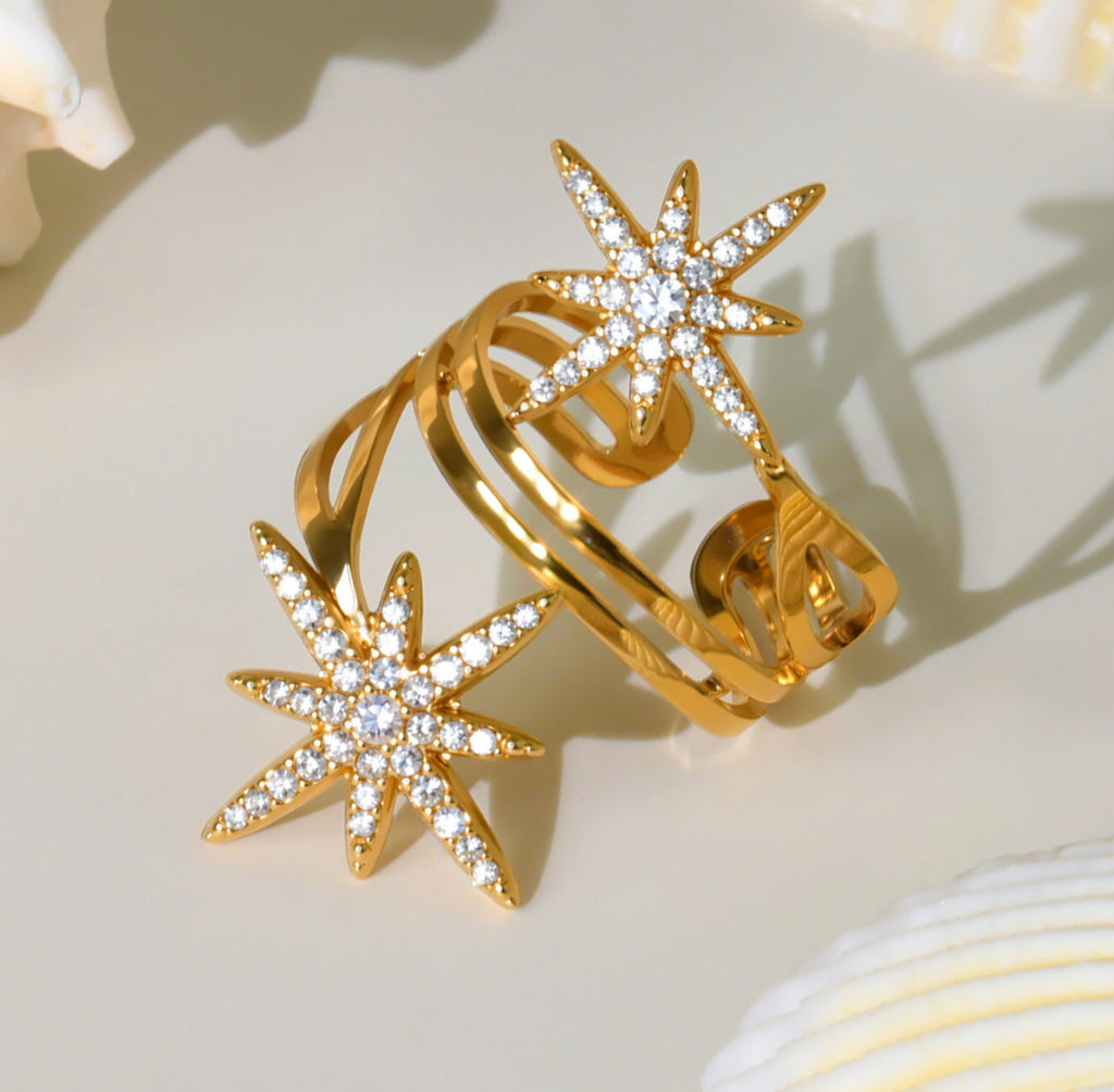 Anillo Doble Starburst