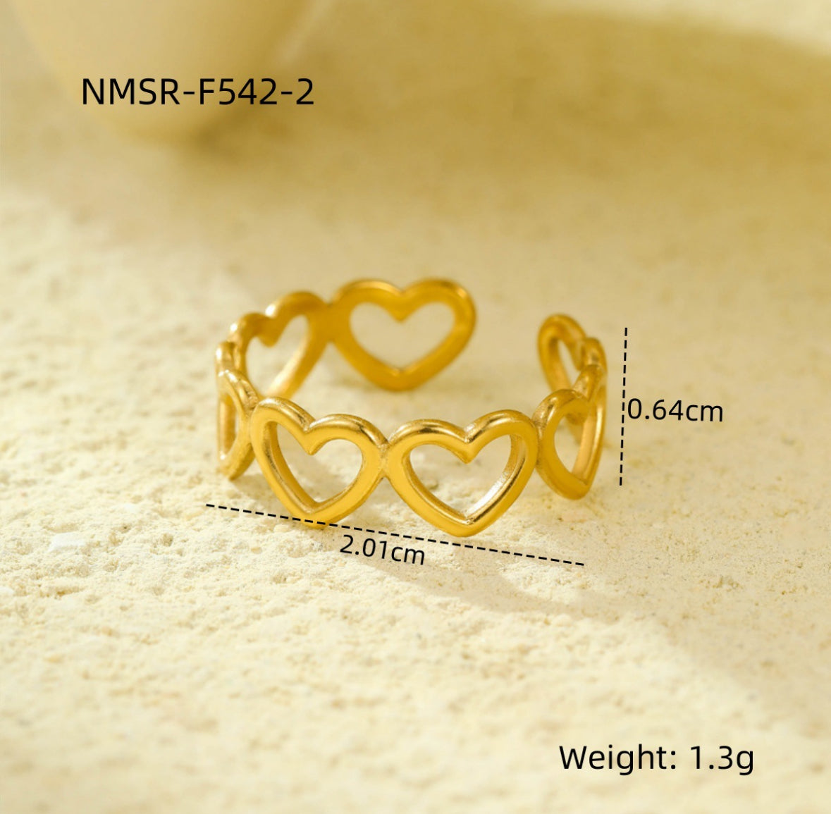 Anillo Mini Corazones