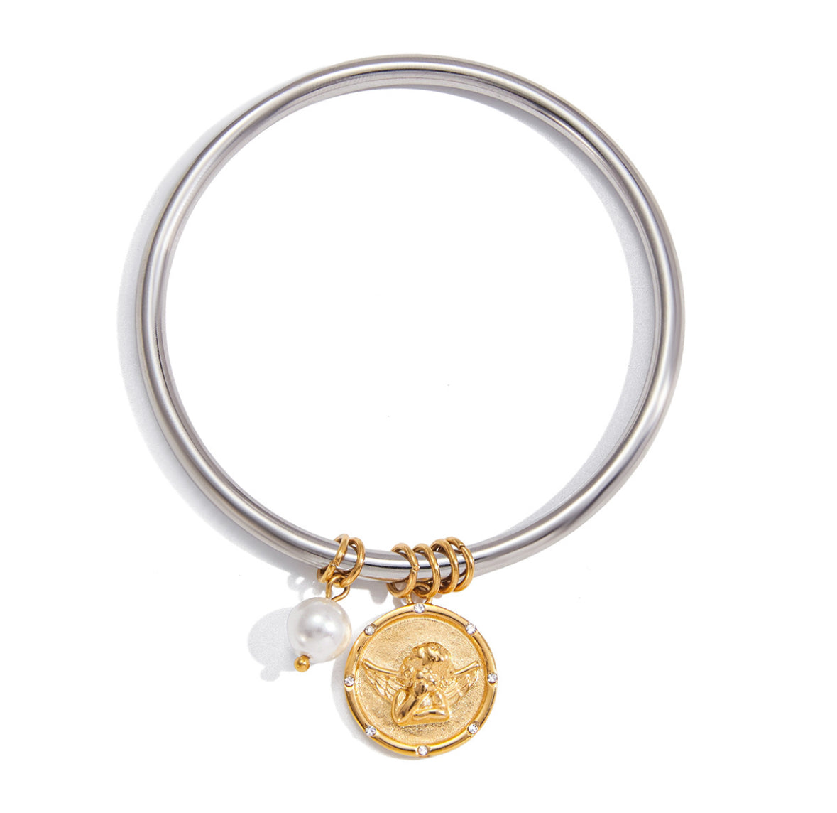 Pulsera Charms Silver Ángel