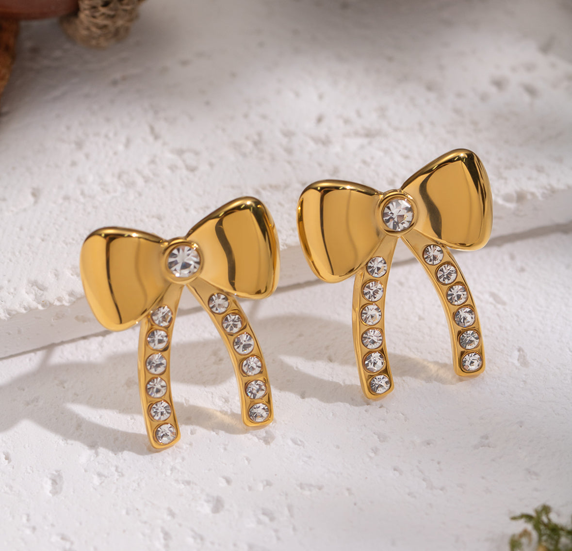 Pendientes Golden Bow