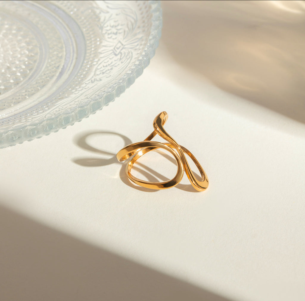 Anillo Golden Flow