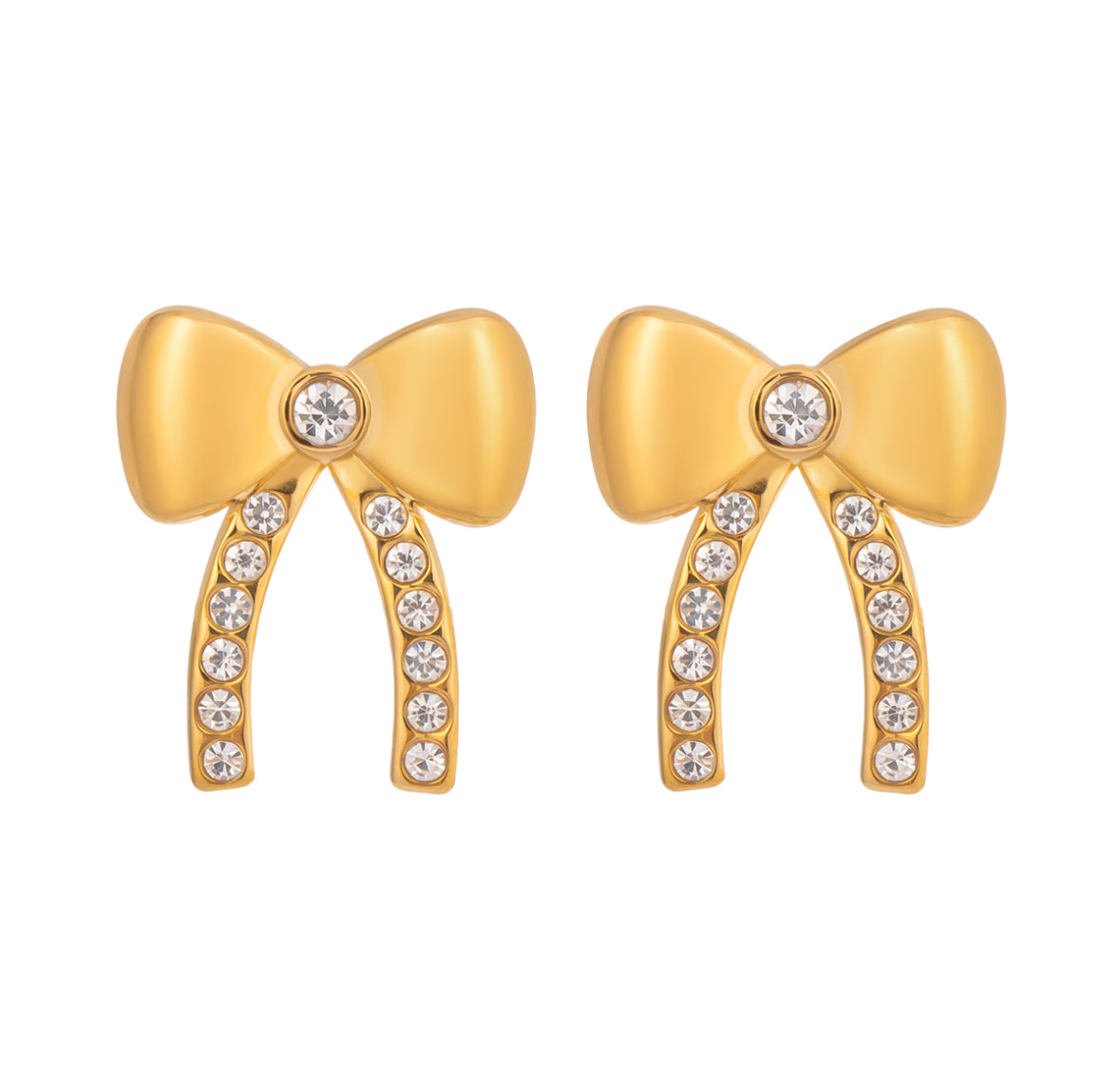 Pendientes Golden Bow