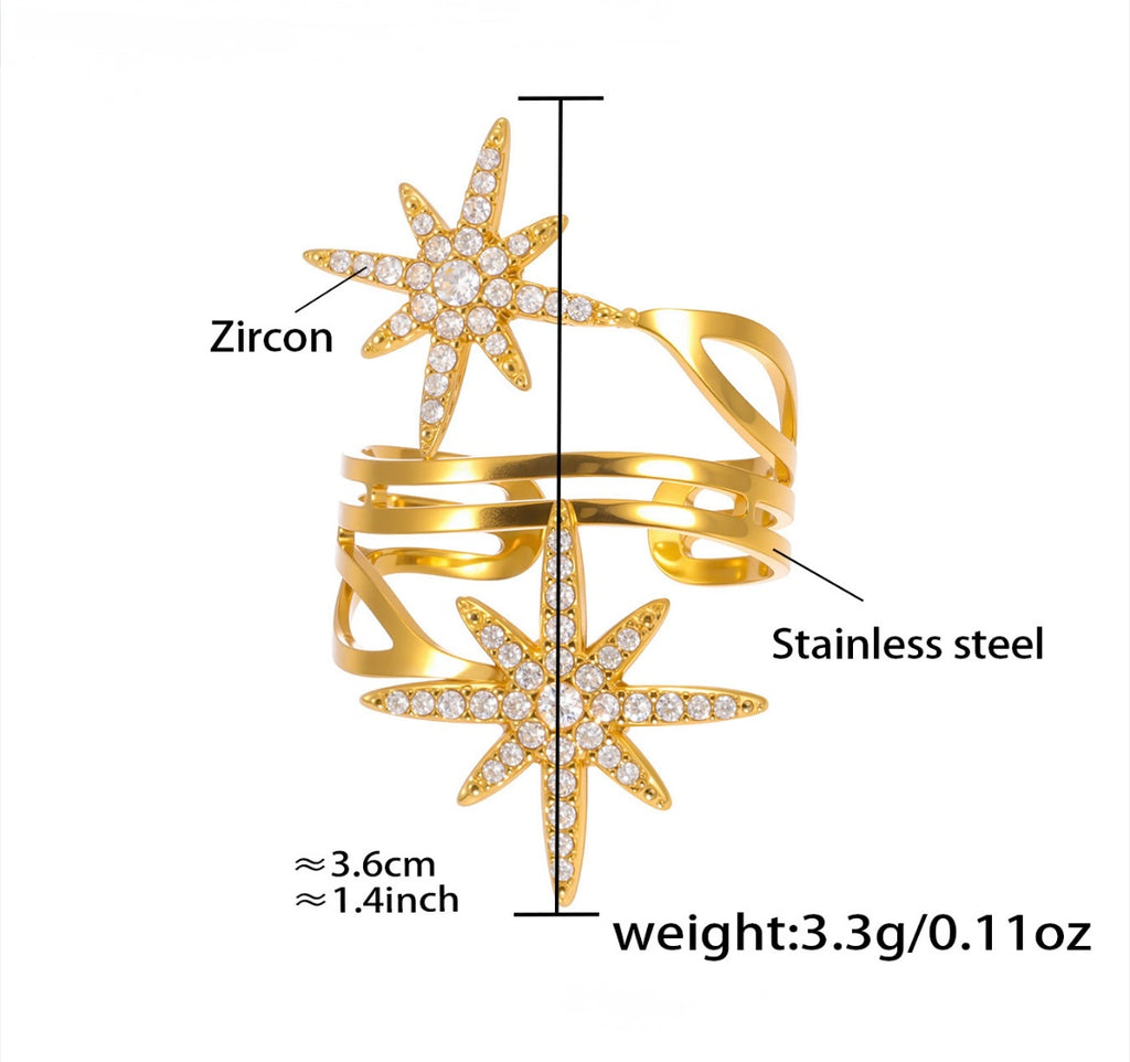Anillo Doble Starburst