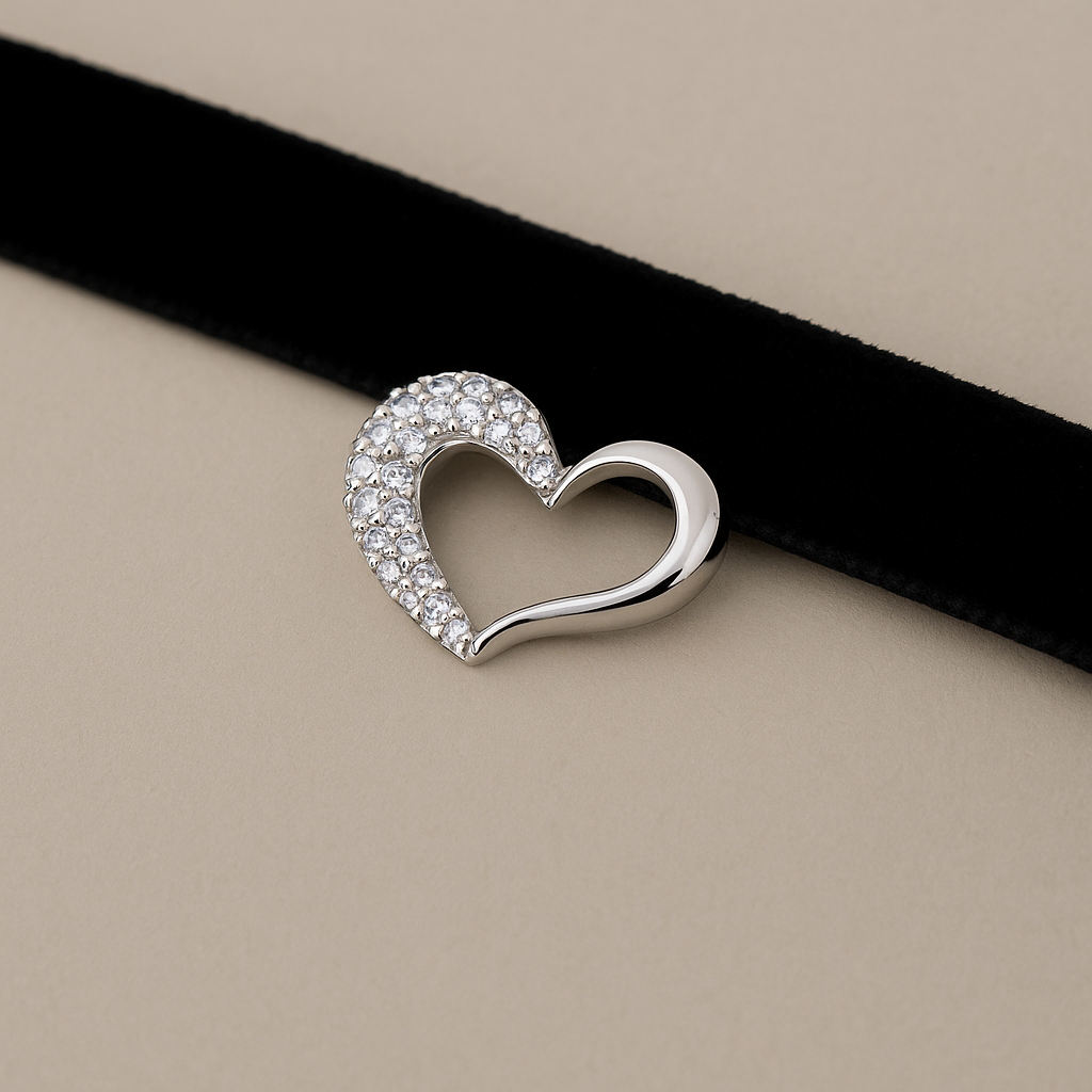 Colgante Corazón Eterno Plateado