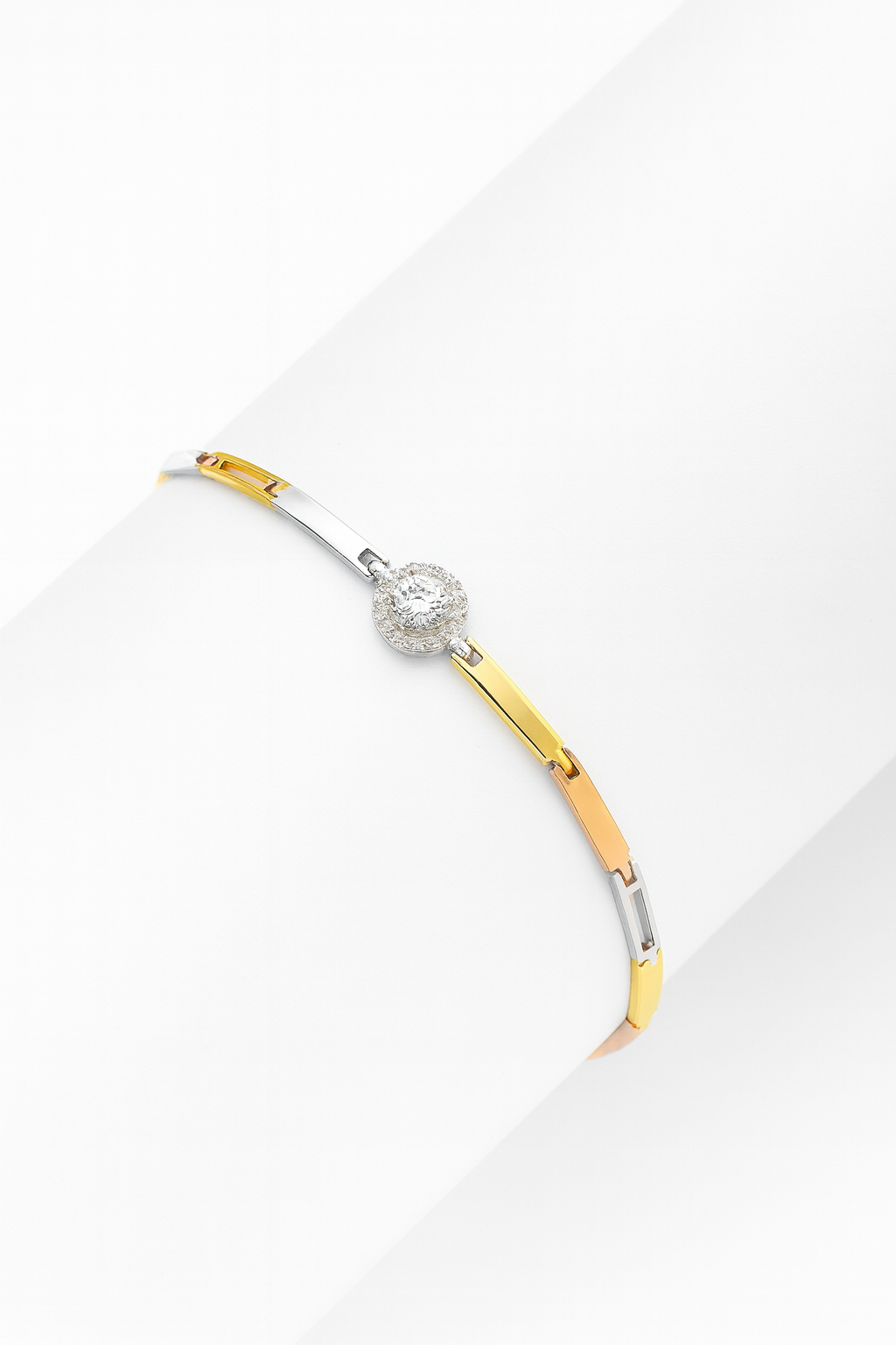 Pulsera de Plata Bicolor