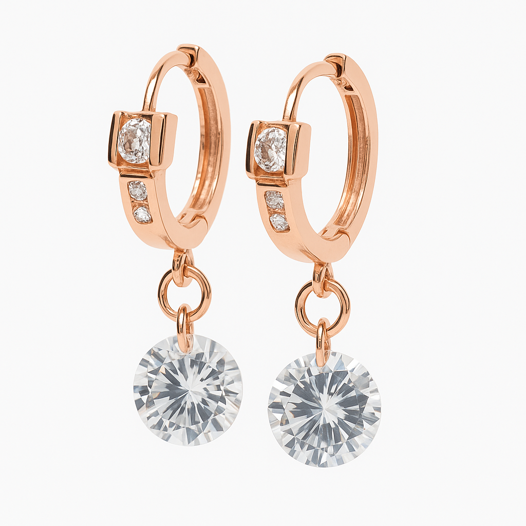 Pendientes “Dulce Destello Oro Rosa”