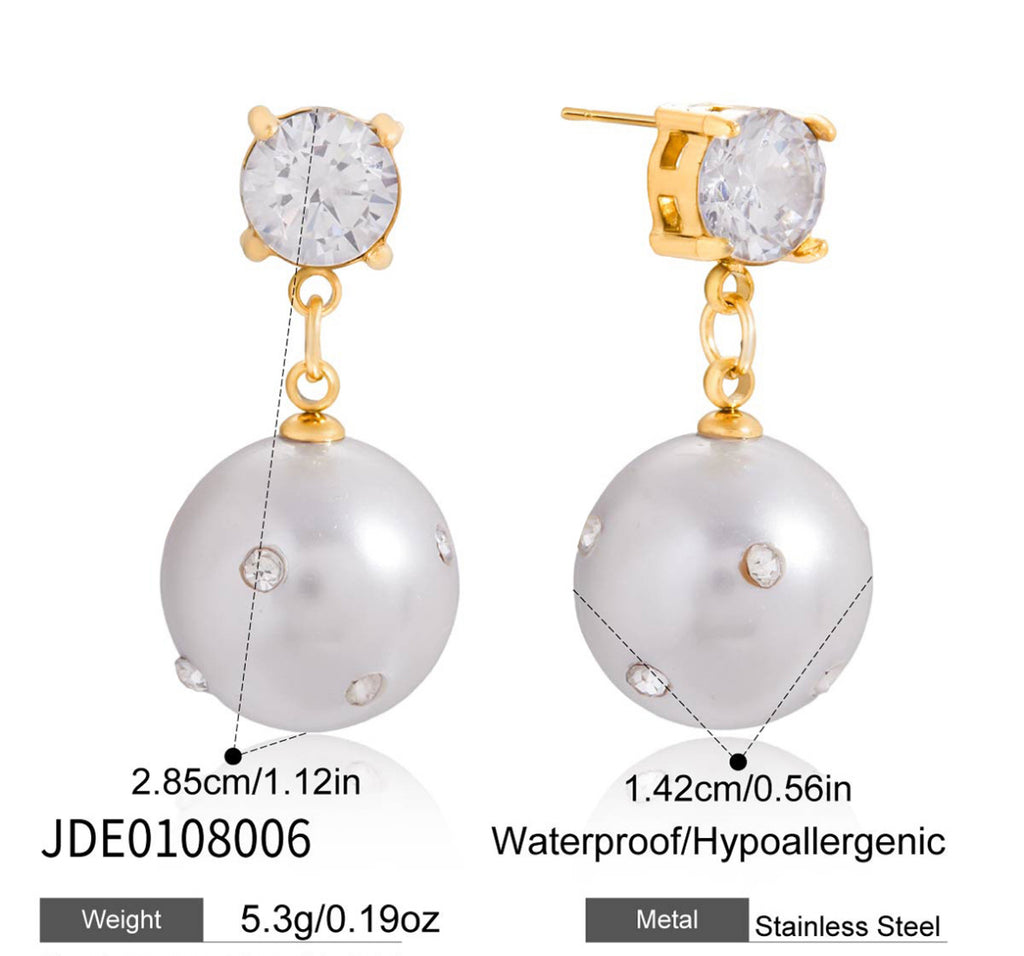 Pendientes Perla Aurora